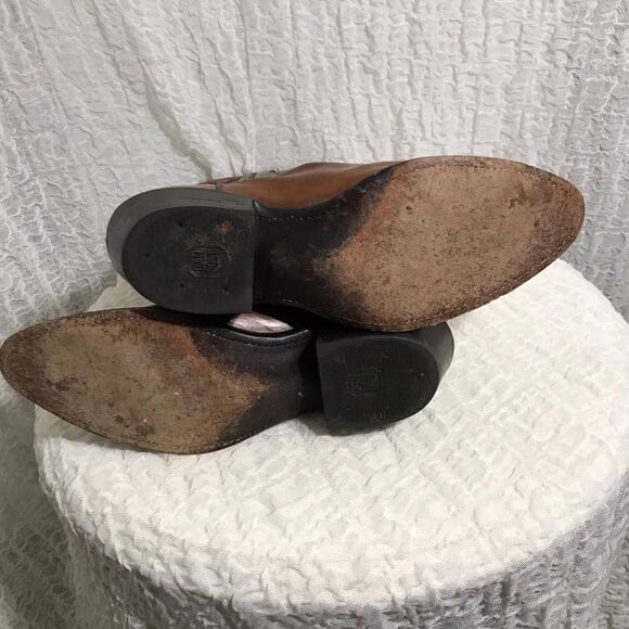 Dan Post Vtg Leather Cowboy Boots Size 8.5 - Picture 8 of 10